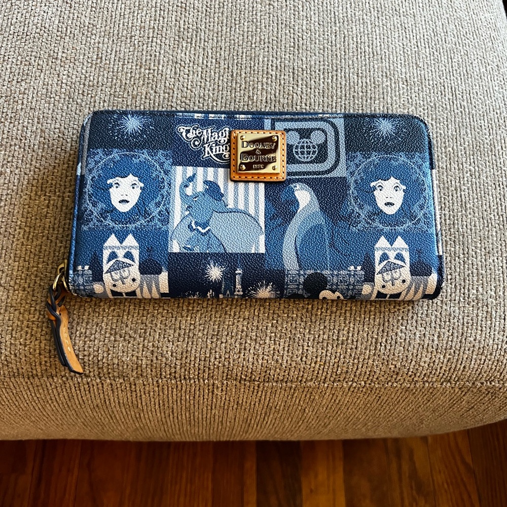 Disney Dooney and Bourke Magic Kingdom 45th anniversary wallet wristlet